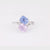 Vintage 4.43 Carat Blue and Pink Sapphire Diamond Platinum Toi Et Moi Ring