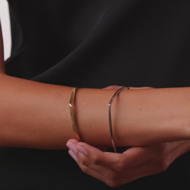 Tiffany & Co. Frank Gehry 18k tricolor gold geometric bangles