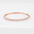 Modern 2.17 Carat Total Weight Diamond 14K Rose Gold Bangle