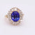 Tanzanite Diamond Yellow Gold Cocktail Ring