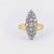 French Belle Époque Diamond 18K Yellow Gold Ring