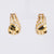 Cartier French 3 carat diamond 18k yellow gold clip on earrings