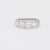 Antique French 2.6 Carat Total Weight Diamond Platinum Five Stone Band