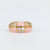 Van Cleef & Arpels French diamond pink coral 18k yellow gold ring Van Cleef & Arpels