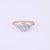 Edwardian GIA 1.01 Carat Old Mine Diamond 18K Rose White Gold Three Stone Ring