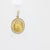 Antique rose cut diamond 18k yellow gold Saint pendant Jack Weir & Sons