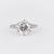 Art Deco GIA 3 Carat Round Brilliant Cut Diamond Platinum Engagement Ring Jack Weir & Sons