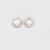 Mid Century South Sea Pearl 7 Carat Total Weight Diamond Platinum Cluster Studs