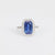 AGL 5.01 carat emerald cut Burma no heat sapphire diamond platinum ring Jack Weir & Sons