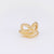 Vintage 14k yellow gold snake ring Jack Weir & Sons