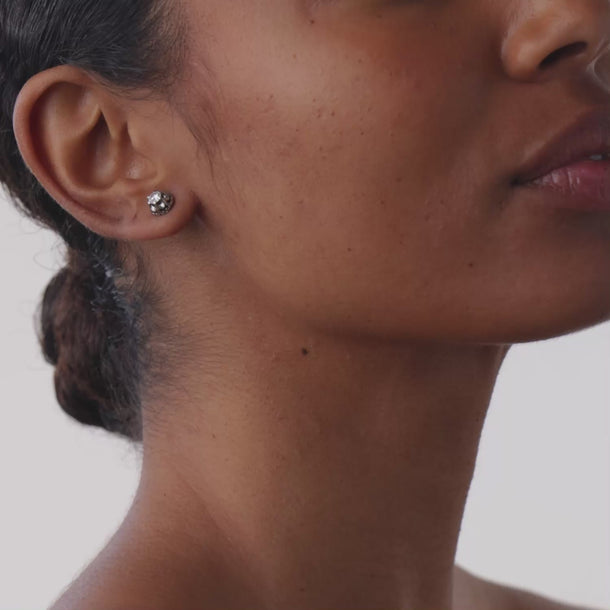 Art Deco style diamond platinum studs