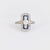 Art Deco platinum diamond sapphire ring Jack Weir & Sons