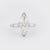 Art Deco GIA 3.01 carat marquise cut diamond platinum engagement ring