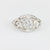 Art Deco 2 carat total weight diamond platinum ring