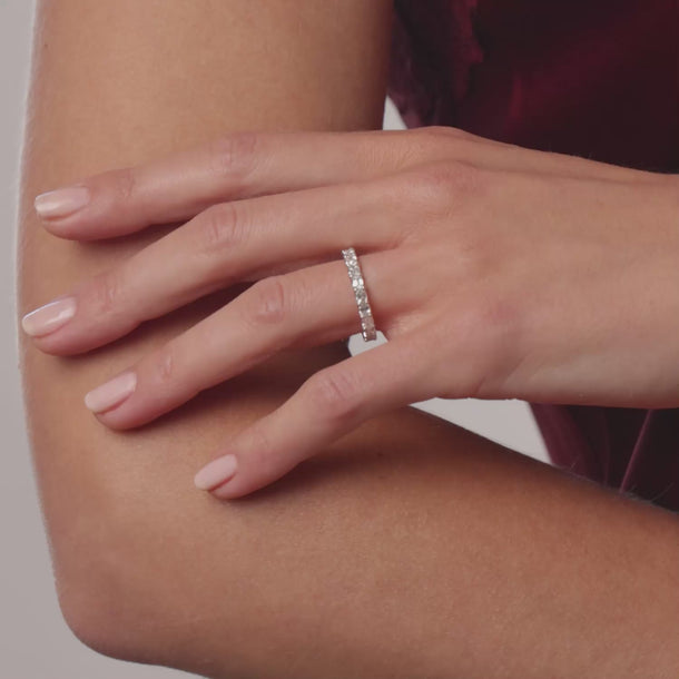Lugano 2.07 carat diamond 18k white gold eternity band Rings Lugano