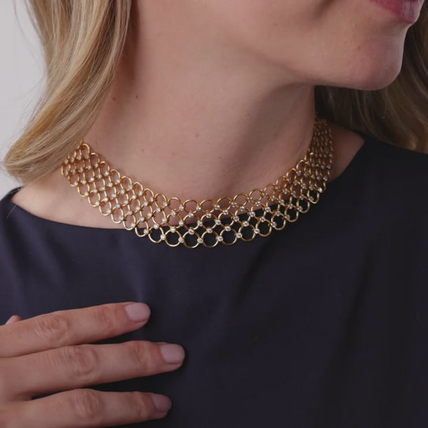 Tiffany & Co. 18k yellow gold diamond choker necklace Necklaces Tiffany & Co.