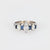 Vintage diamond sapphire 18k white gold ring Jack Weir & Sons