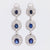 Exceptional 6.5 carat total weight sapphire diamond 18k drop earrings