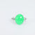 Vintage 7.13 carat cabochon jade diamond platinum cocktail ring Jack Weir & Sons