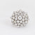 Mid Century 3 carat total weight diamond 14k white gold snowflake cluster ring Jack Weir & Sons