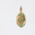 Victorian Turquoise Diamond 18K Yellow Gold Locket Pendant