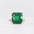 Vintage 8.89 Carat Emerald 18K Yellow Gold Cocktail Ring