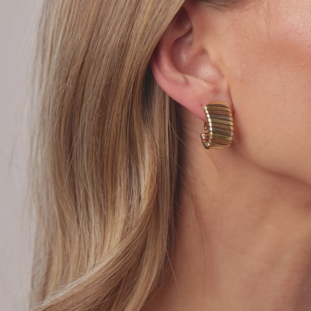Bvlgari 18k tricolored gold Tubogas earrings Earrings Bvlgari