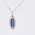 Art Deco GIA 4.7 Carat No Heat Sapphire Diamond Platinum Cluster Necklace