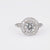 Art Deco Inspired 1.01 Carat Diamond Platinum Cluster Ring Rings Jack Weir & Sons