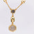 Vintage BVLGARI Diamond 18K Yellow Gold Monete Lariat Necklace