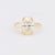 GIA 5.03 carat oval cut diamond 18k yellow gold engagement ring