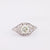 Sparkling GIA 1 carat round brilliant cut diamond platinum filigree ring