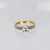 French old mine diamond 18k yellow gold engagement ring