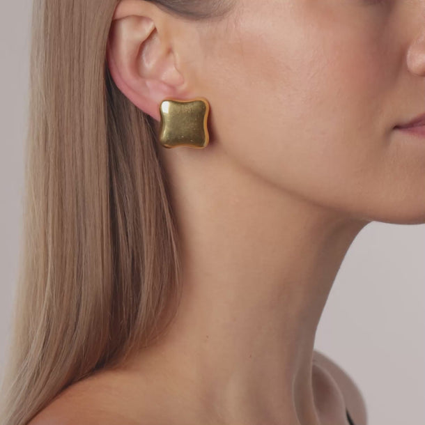 Angela Cummings vintage 18k yellow gold earrings Earrings Angela Cummings