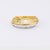 Vintage Yellow and White Diamond 18K Yellow and White Gold Ring Pair