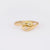 Vintage Diamond 18K Yellow Gold Toi Et Moi Snake Ring