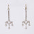 Art Deco inspired 3 carat total weight diamond platinum drop earrings Jack Weir & Sons