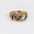 Victorian 18k rose gold ruby diamond snake ring Jack Weir & Sons