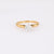 Vintage French Diamond 18K Yellow Gold Solitaire Engagement Ring