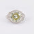 Art Deco GIA 5.85 Carat Circular Brilliant Cut Diamond Platinum Filigree Ring Jack Weir & Sons