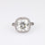 Art Deco Inspired 6 Carat Old Mine Cut Diamond Platinum Ring