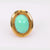Retro Turquoise 18K Yellow Gold Cocktail Ring