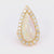 Vintage 5.7 Carat Pear Shape Opal Diamond 18K Yellow Gold Cocktail Ring