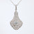 Art Deco 3.30 carat total weight diamond platinum necklace Jack Weir & Sons