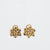 Vintage French sapphire diamond 18k yellow gold earrings Jack Weir & Sons