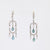 Art Deco Inspired Aquamarine Diamond Platinum Chandelier Earrings