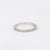 Art Deco Style 18K White Gold Half Eternity Filigree Band