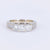 Vintage 1.99 carat total weight diamond 14k white gold ring