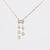 Victorian diamond 14k rose gold 18k yellow gold drop necklace Jack Weir & Sons