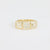 GIA 6.02 carat total weight Asscher cut diamond 18k yellow gold three stone ring Jack Weir & Sons